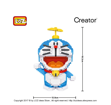 LOZ 9031 Doraemon Coin Bank 1,570pcs