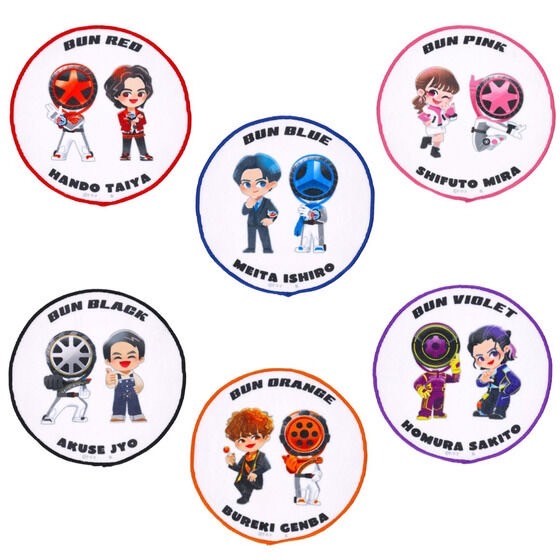 PRE-ORDER : Bakuage Sentai Boonboomger Deformed Circular Mini Towel (6 types)
