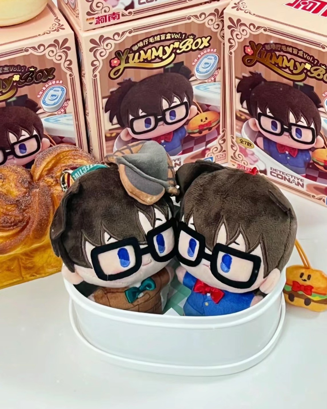 ตุ๊กตาพวงกุญแจโคนัน - Detective Conan - Yummy Box - Cafe Plush Series by LDCX