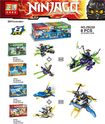 ZHBO ZB229 1-4 Ninjago