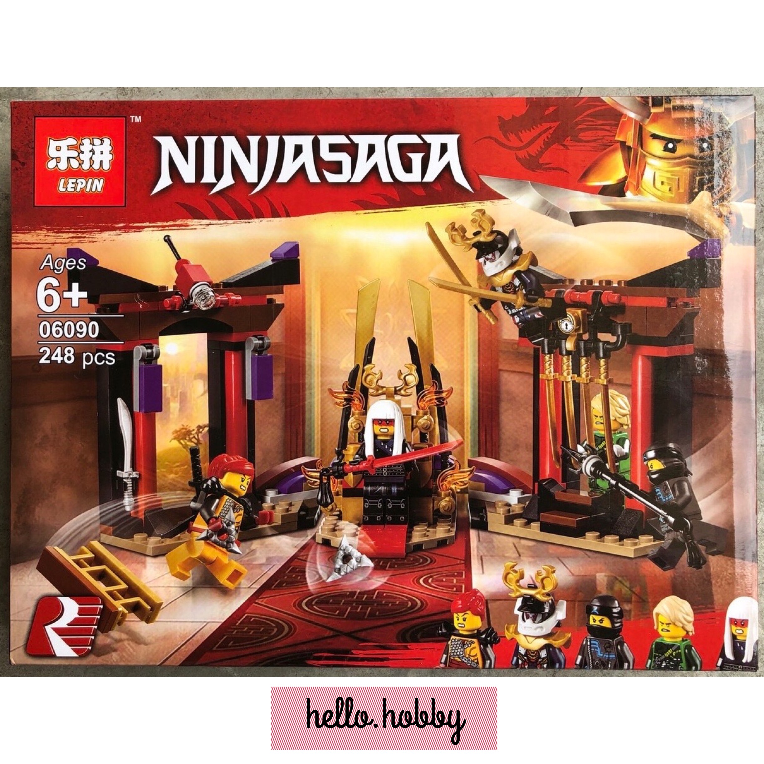 Lepin 06090 Ninjago Throne Room Showdown 248pcs