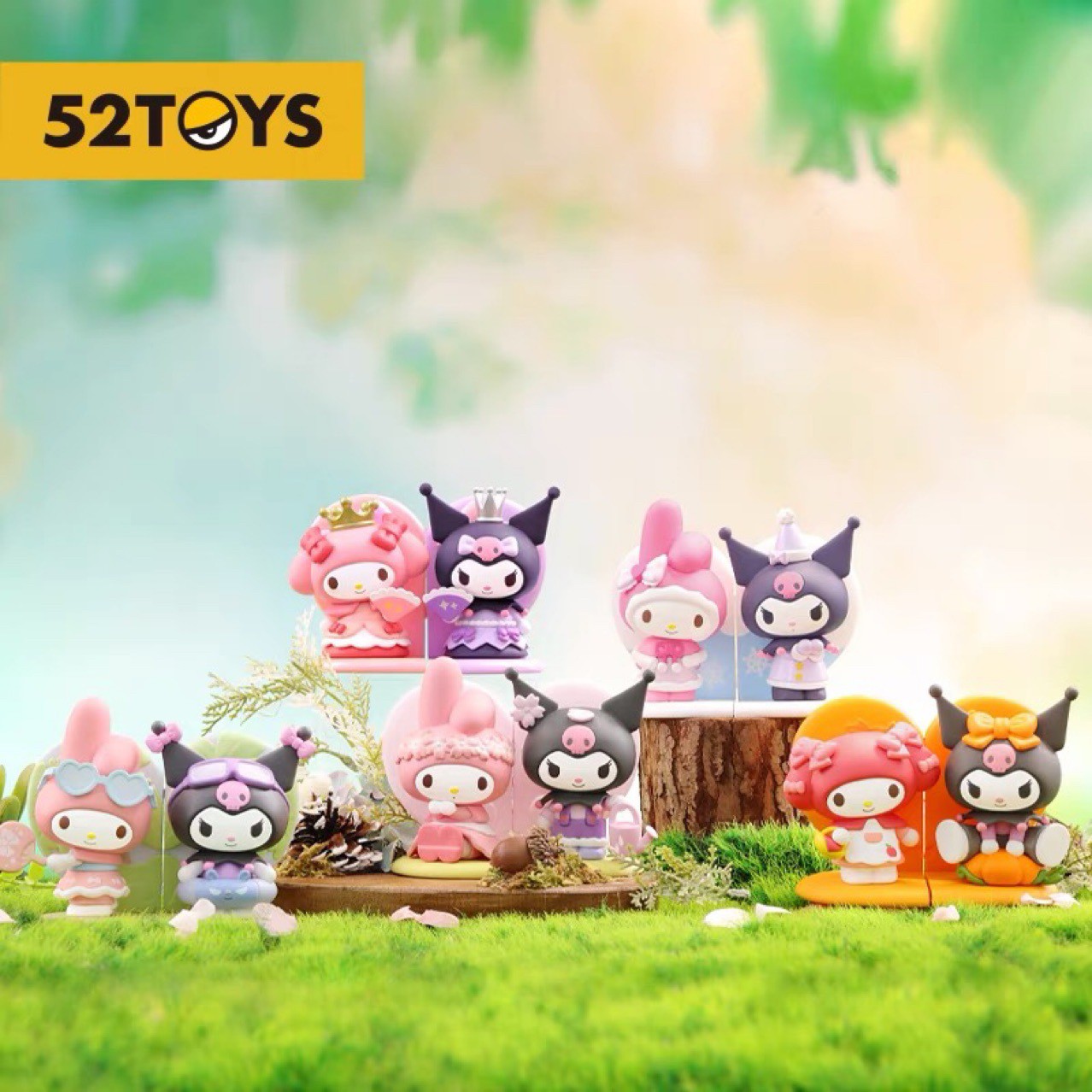 Blind Box - My Melody & Kuromi Love Seasons ได้1ตัวแบบสุ่ม - by 52toys (Set of 8+ 2secret)