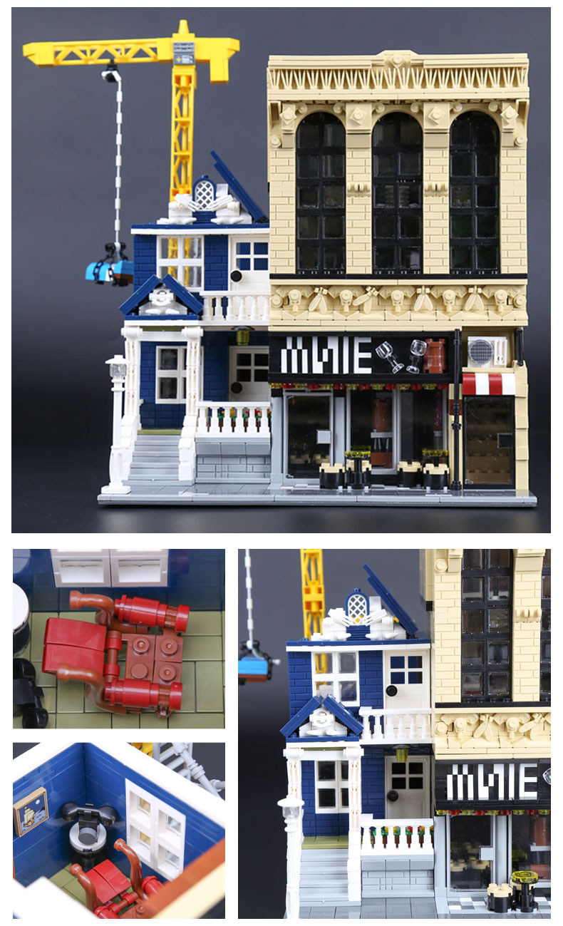Lepin 15035 Wine Bar and Construction Site 2841pcs