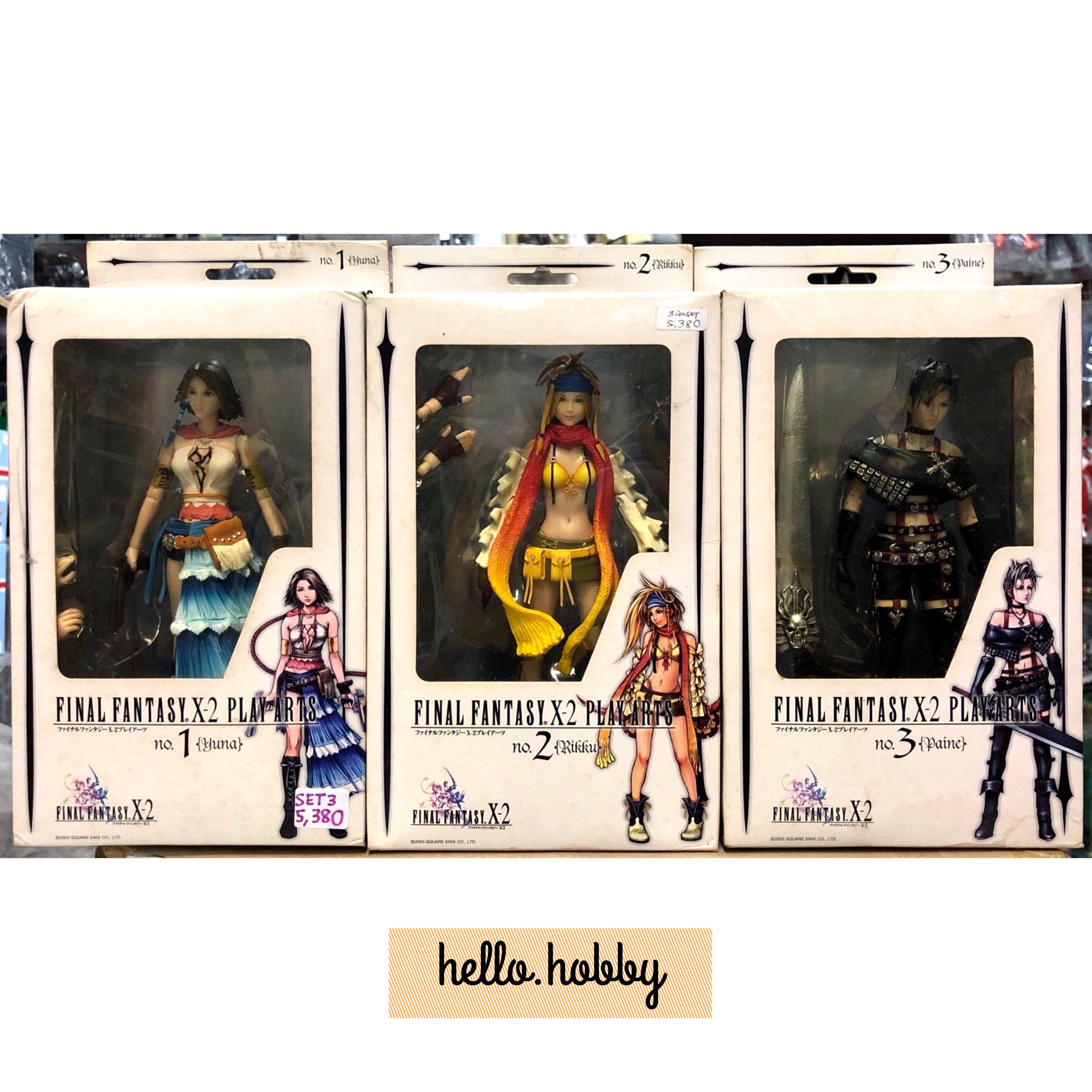 Final Fantasy X-2 Play Arts Yuna / Rikku / Paine by Square Enix (Set of 3)