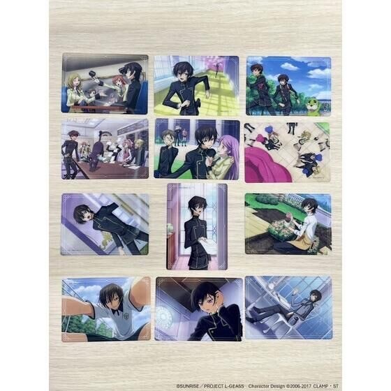 PRE-ORDER : Code Geass Lelouch of the Rebellion Student Council RADIO Station WAVE! Clear Card (12 types, random)
