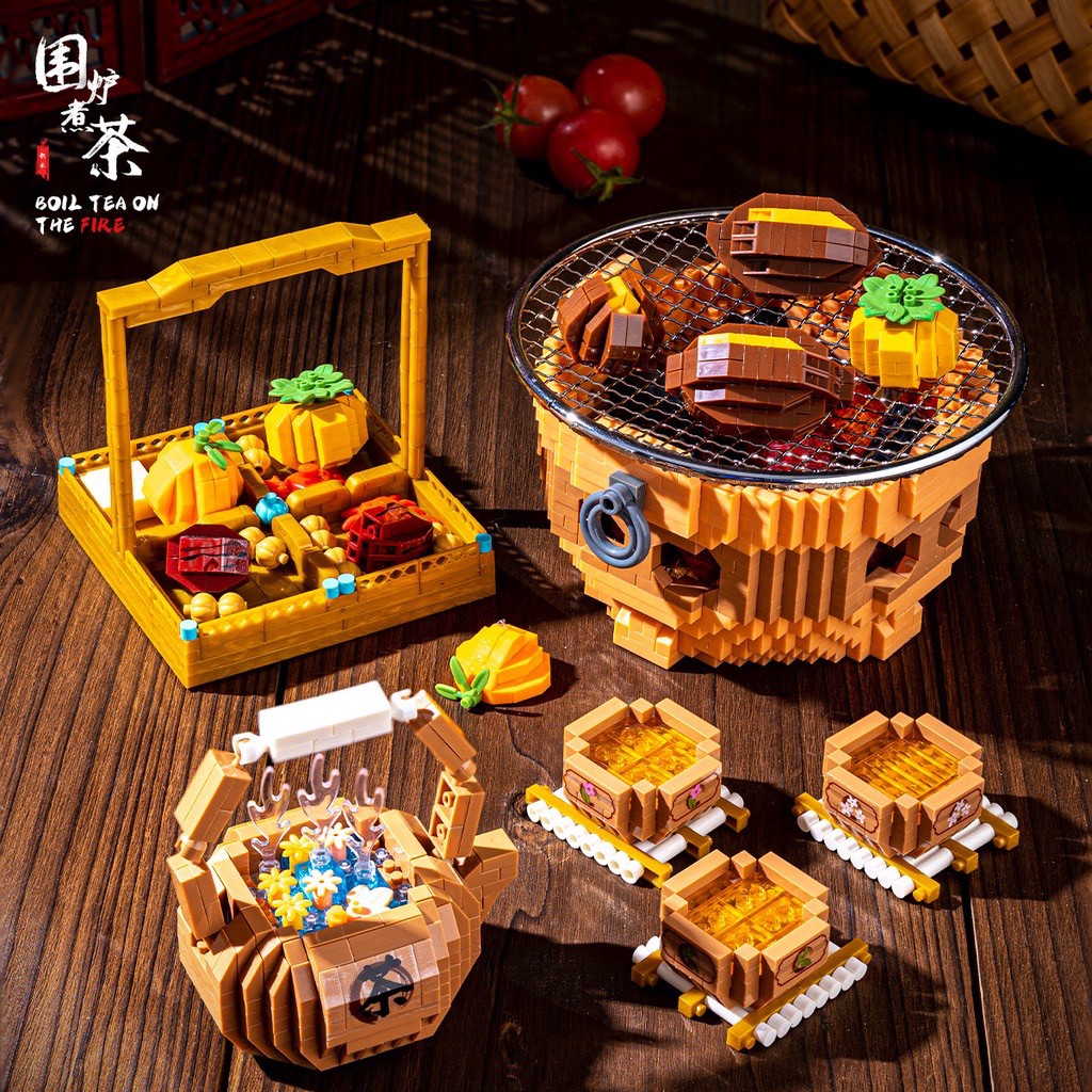 YKO P 2236 ชุดน้ำชา Boil Tea On The Fire 2533pcs (มีไฟ)