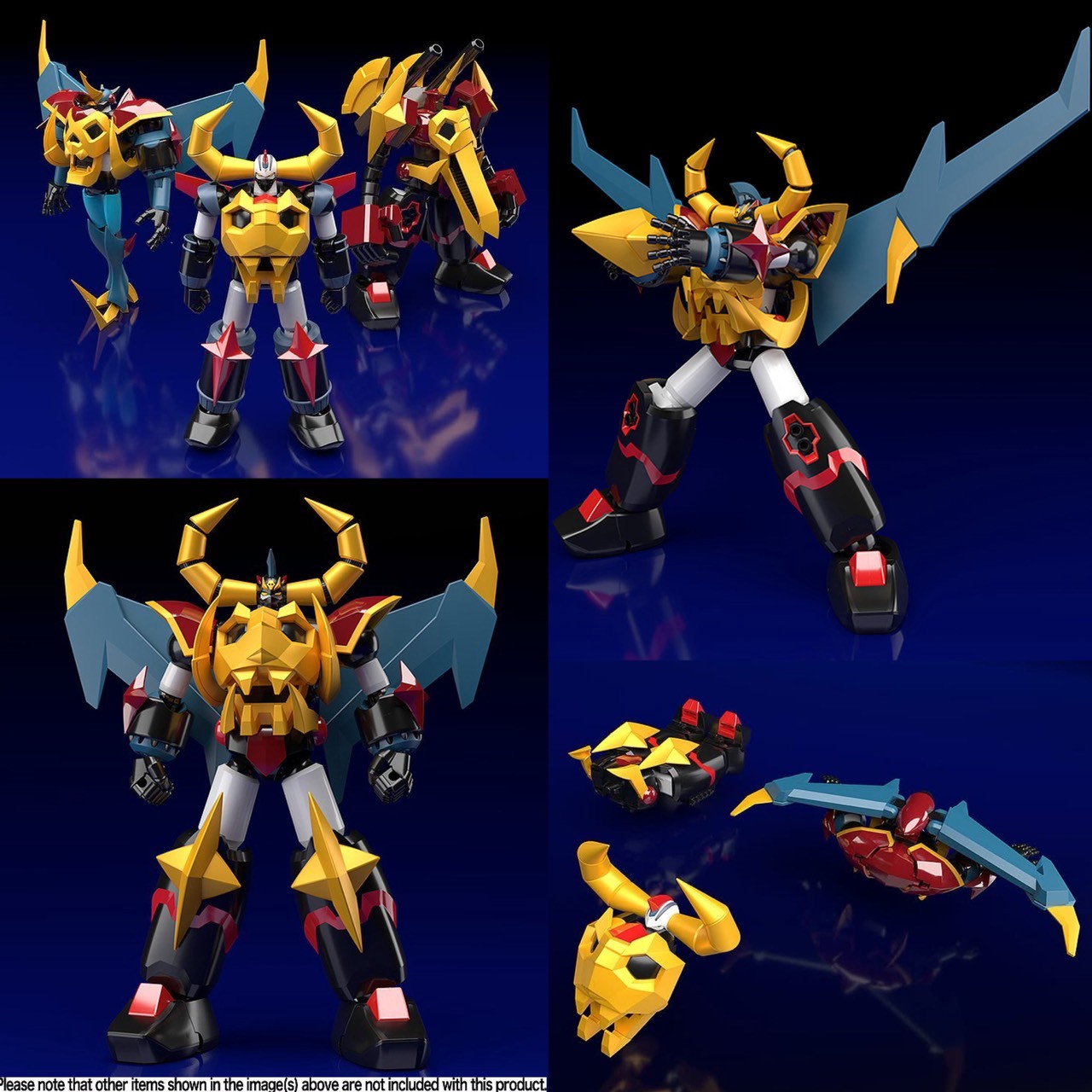Pre-order : MODEROID Gaiking: Gaiking / Raiking / Balking Plastic Model Kit by Good Smile Company (Reissue)