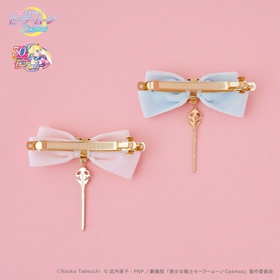 PRE-ORDER : Movie version "Sailor Moon Cosmos" x RoseMarie seoir Collaboration Ribbon Barrette (all 4 colors)