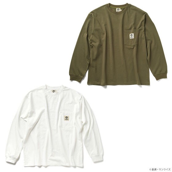 PRE-ORDER : STRICT-G JABURO "Mobile Suit Gundam" Logo Pocket Long Sleeve T-shirt
