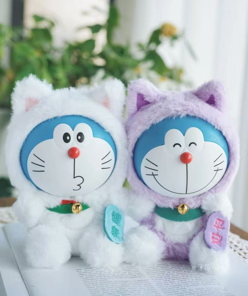 ตุ๊กตาโดเรม่อนกวัก ลิขสิทธิ์แท้ ได้ 1ตัว - Doraemon Doll V1 Wishing Lucky Cat Series by LDCX