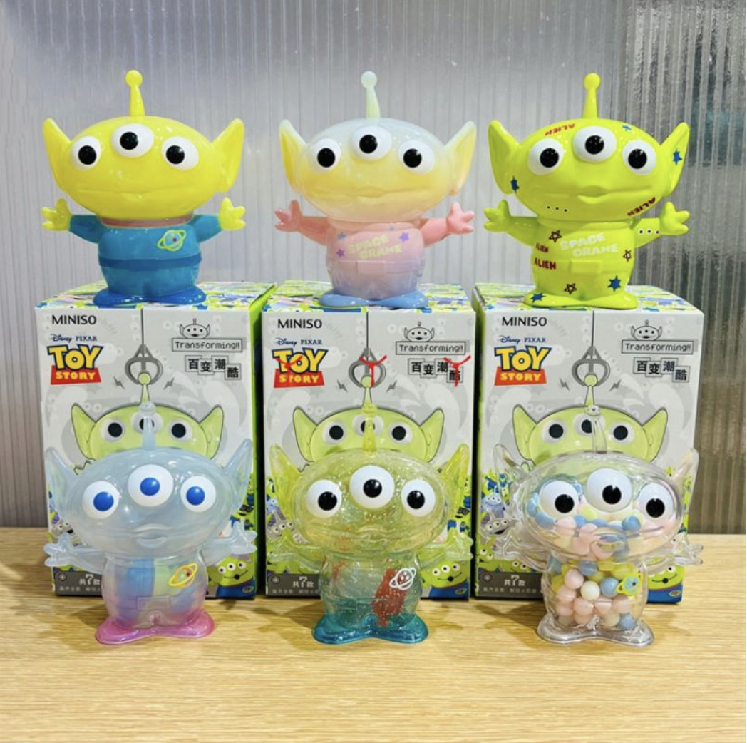Toy story - Aliens Three Eyes Transformation Series by Miniso (Set of 6 +1 Secret)