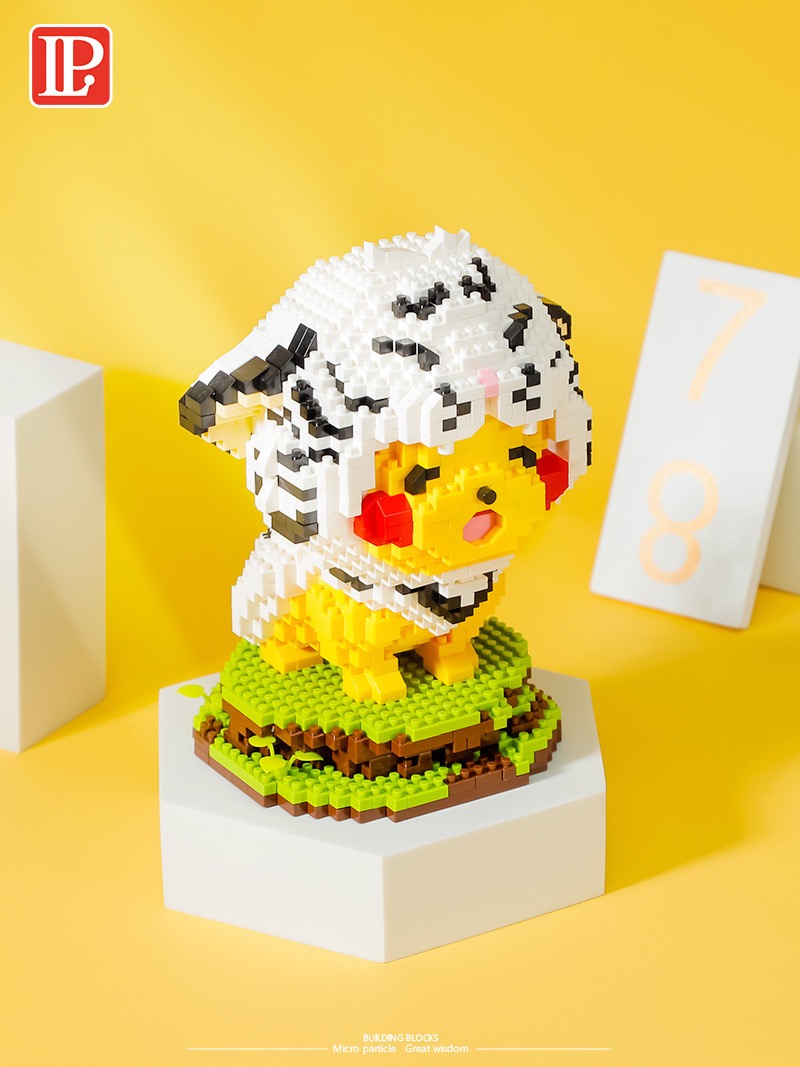 LP 210622 Pokemon Pikachu Cosplay White Tiger 1316pcs