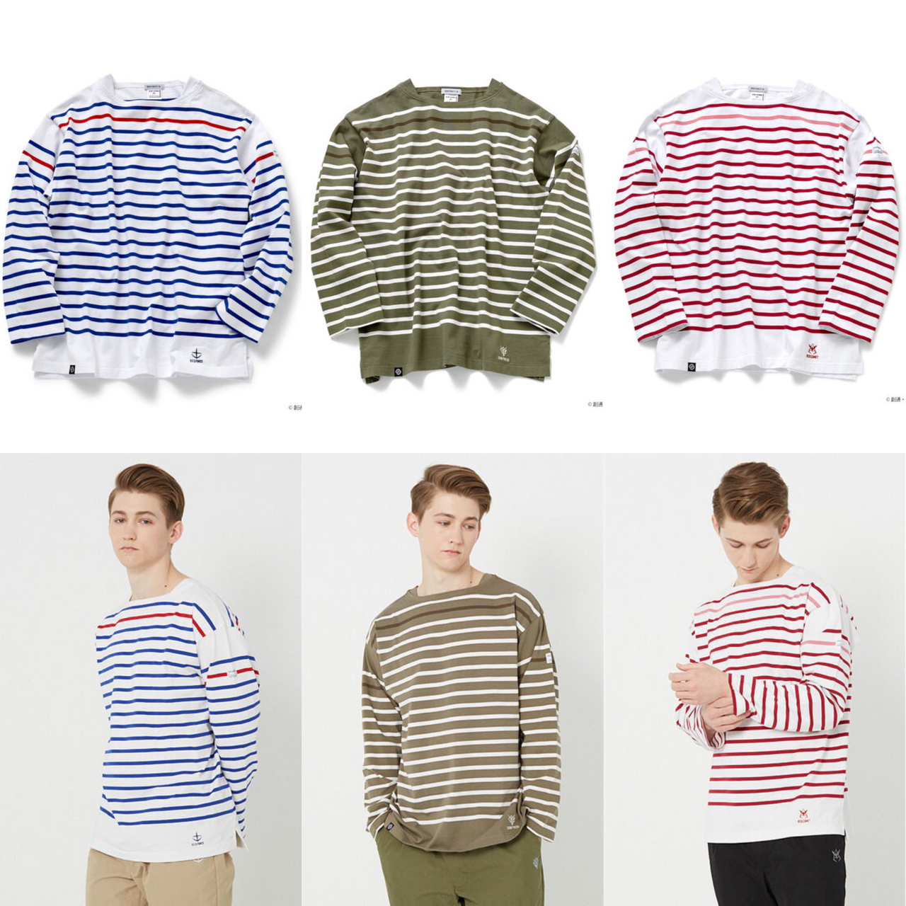 PRE-ORDER : STRICT-G MONT KEMMEL "Mobile Suit Gundam" Long Sleeved Basque T-shirt