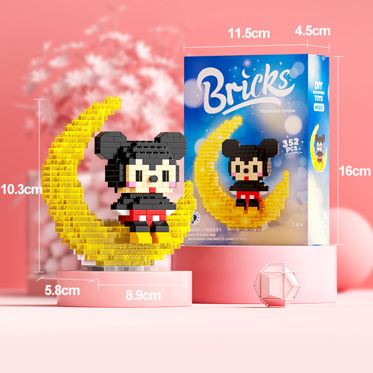 Lele Brother W 2231 - 2243 Disney & Sanrio On The Moon