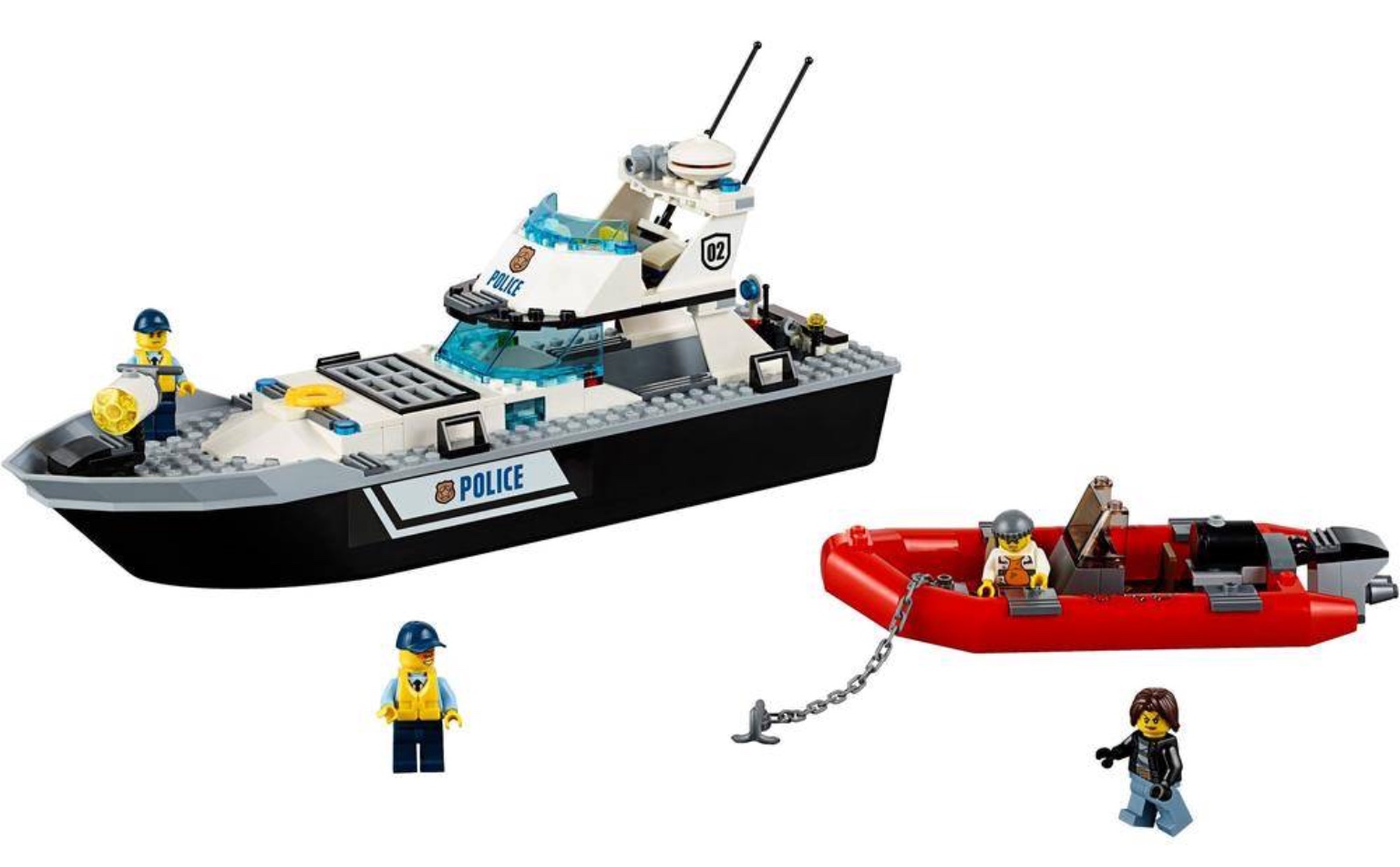 Lepin 02049 Police Patrol Boat 251pcs