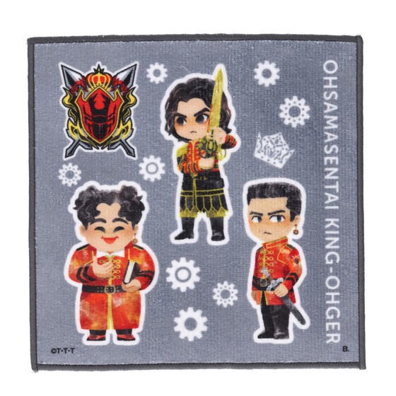 PRE-ORDER : Ohsama Sentai King-Ohger Deformed Mini Towel Entourage Pattern (7 types in total)