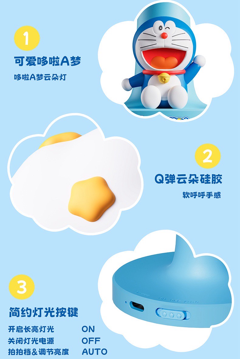 โคมไฟโดราเอม่อน - Doraemon - Stars Moon / Cloud Series LED Lamp