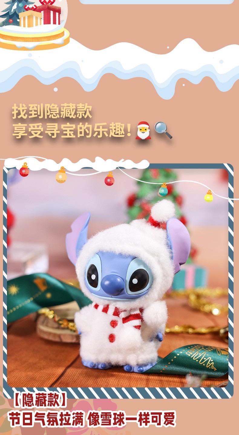 ตุ๊กตาสติทช์คริสมาส ลิขสิทธิ์แท้ ได้ 1ตัว - Disney - Stitch - Christmas Dressed Series by Enesco x Grand Jester Studios
