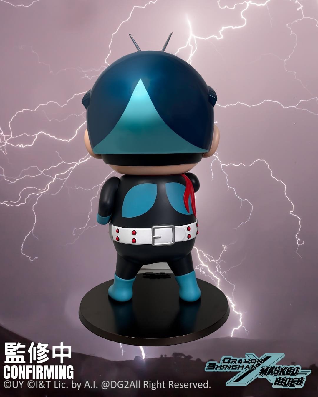 Pre-order : *Limited 300 pcs* Crayon Shin-chan x Kamen Rider 1 Soft Vinly Figure (70 cm!) by DGSquared