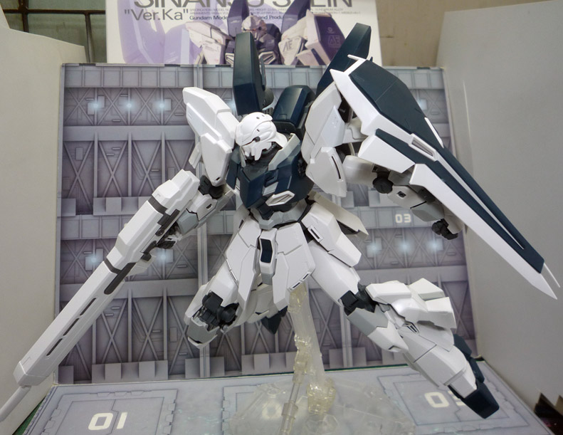 MG 1/100 MSN-06S Sinanju Stein Ver.Ka E.F.S.F. Psycho-Frame Prototype Mobile Suit by Bandai