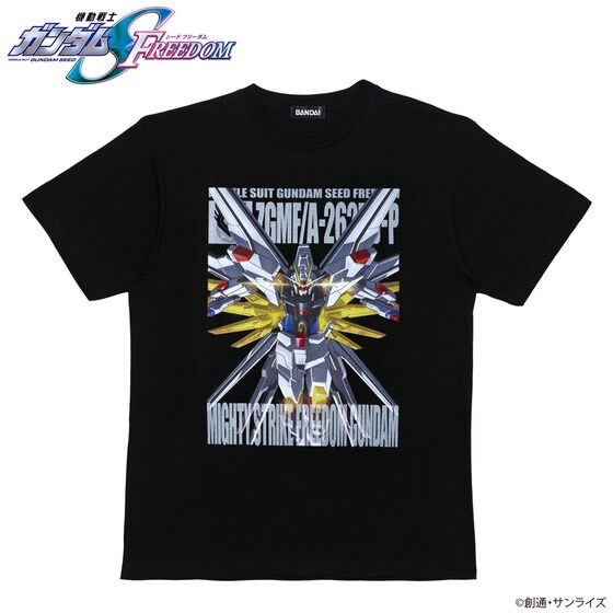 PRE-ORDER : Mobile Suit Gundam SEED FREEDOM Full Color T-shirt Mighty Strike Freedom Gundam