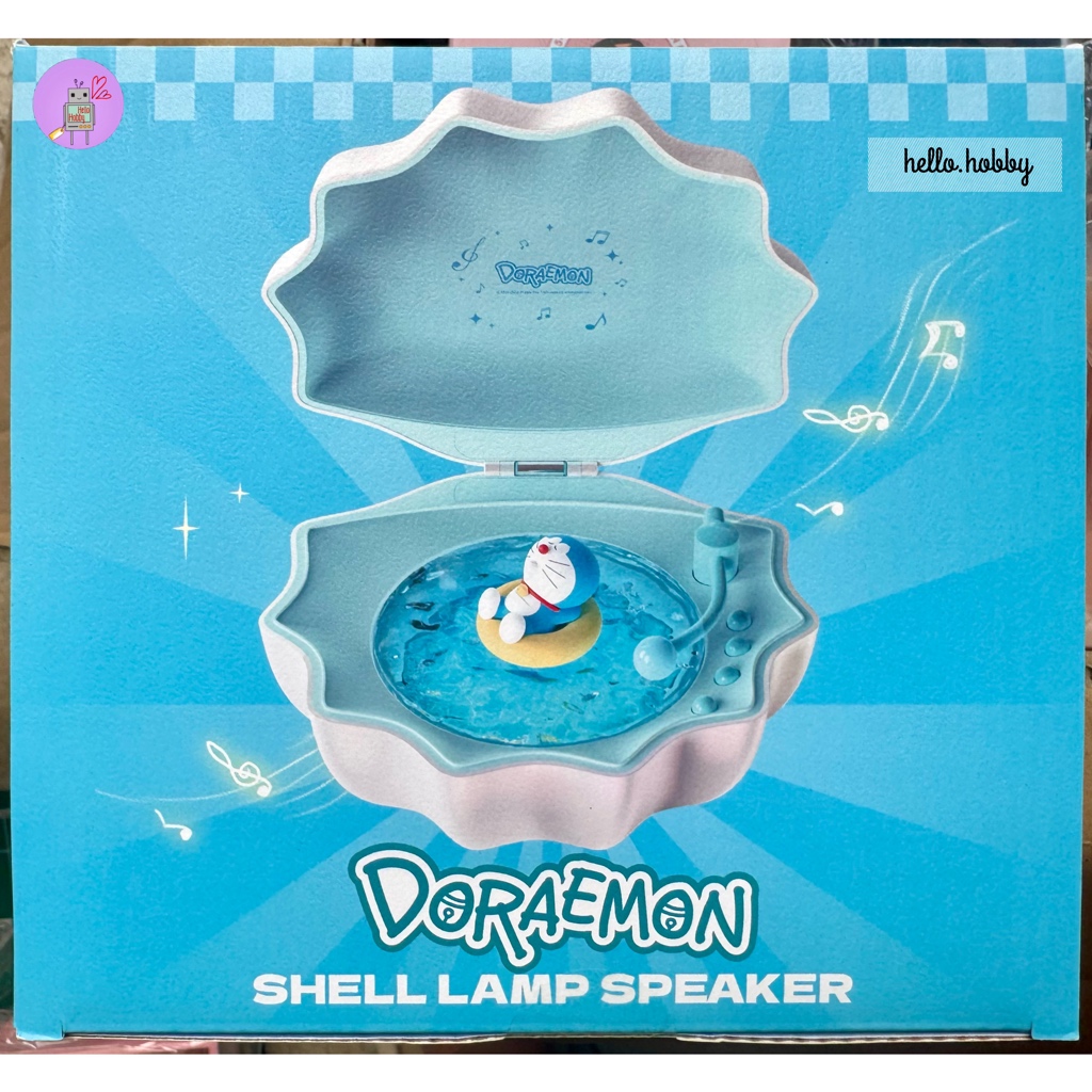 ร้าน🇹🇭 พร้อมส่ง✨ ลำโพงบลูทูธโดเรม่อน มีไฟ ลิขสิทธิ์แท้ Doraemon Shell Lamp Speaker