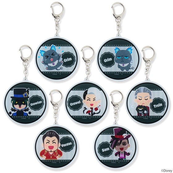 PRE-ORDER : Hapikuro! Disney Twisted Wonderland Acrylic Keychain Twist Stamp by Takashi Mifune (Random)