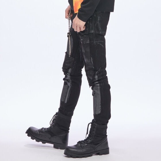 PRE-ORDER : Bakuage Sentai Boonboomger x h.NAOTO Bun Orange/Genba Bureki Patch Denim