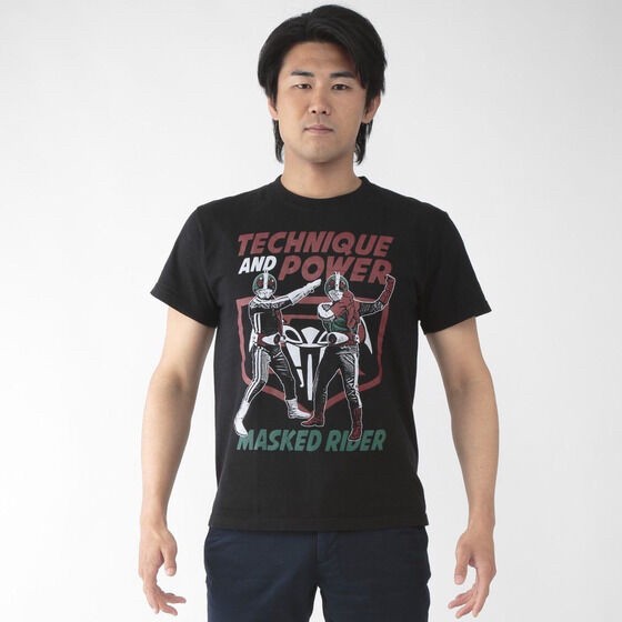 PRE-ORDER : Showa Kamen Rider x Noru-Soru Mania T-shirt V1 Power V2 Pattern