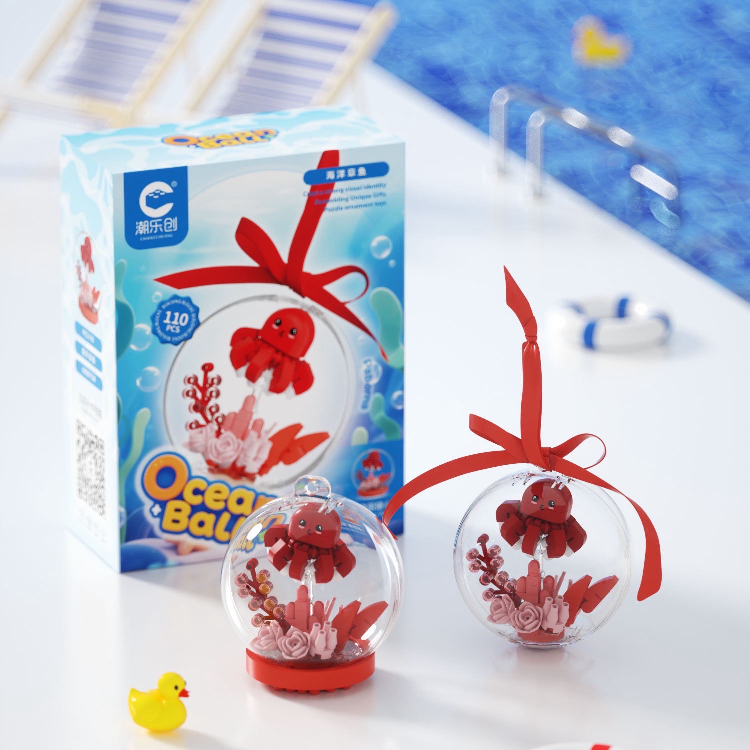 ตัวต่อนาโนสัตว์ทะเลจิ๋ว - CLC - The Ocean Ball Building Blocks (มีไฟ)