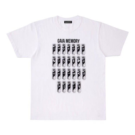 PRE-ORDER : Kamen Rider W Gaia Memory T-shirt