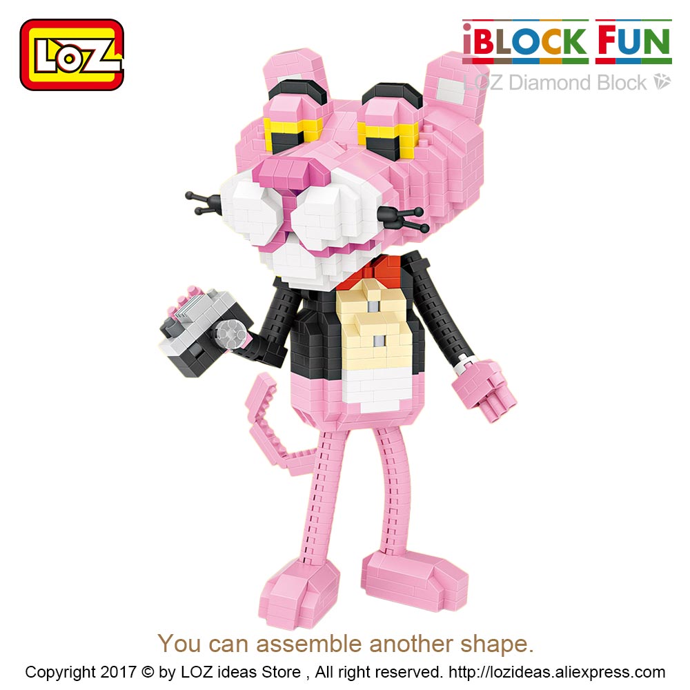 LOZ 9785 Pink Panther 2 in 1 890pcs