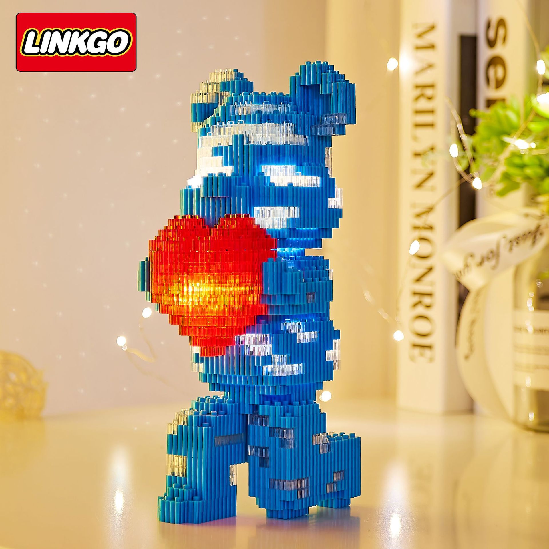 Linkgo 68461-68482 Bearbrick มีไฟ