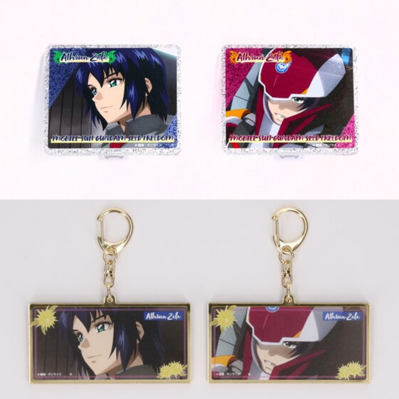 PRE-ORDER : Mobile Suit Gundam SEED FREEDOM Athrun Zala Birthday Series Glitter Clip Acrylic Stand / Charm (2 types)