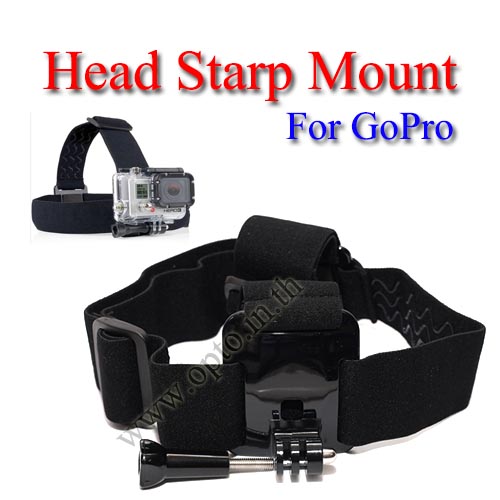 Head Starp Mount for GoPro Hero3+ 2 1 Accessories Camera สายยึดหัวหรือหมวกกันน็อคสำหรับกล้องโกโปร