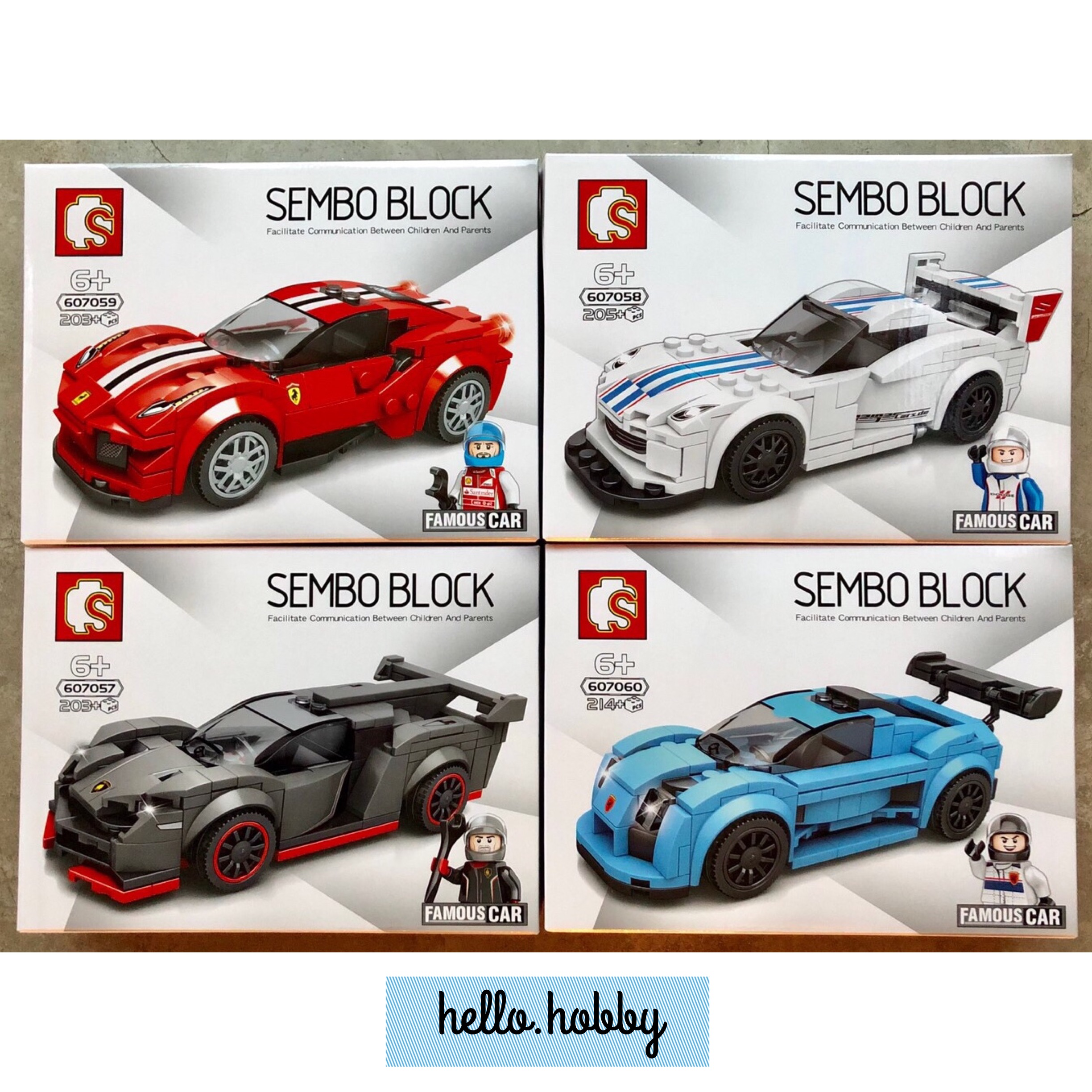 Sembo block 607057-607060 Speed champions