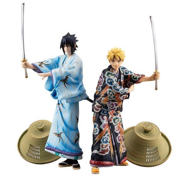 PRE-ORDER : G.E.M. SERIES NARUTO SHIPPUDEN UZIMAKI NARUTO& UCHIHA SASUKE KABUKI EDITION SET PVC FIGURE