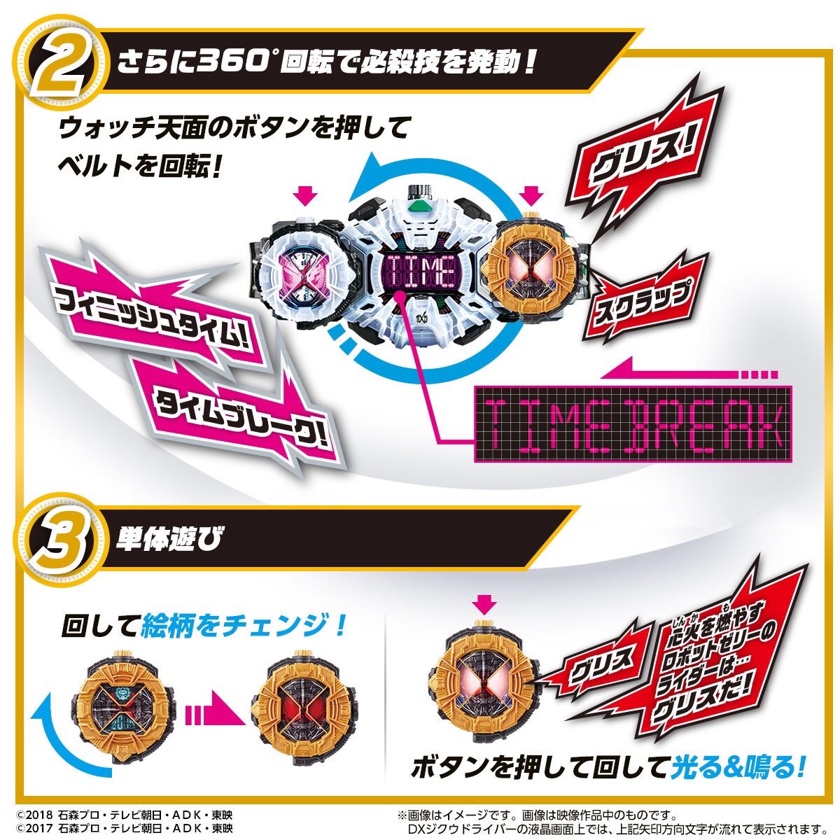 Masked Rider Zi-O - DX Grease Ridewatch by Premium Bandai