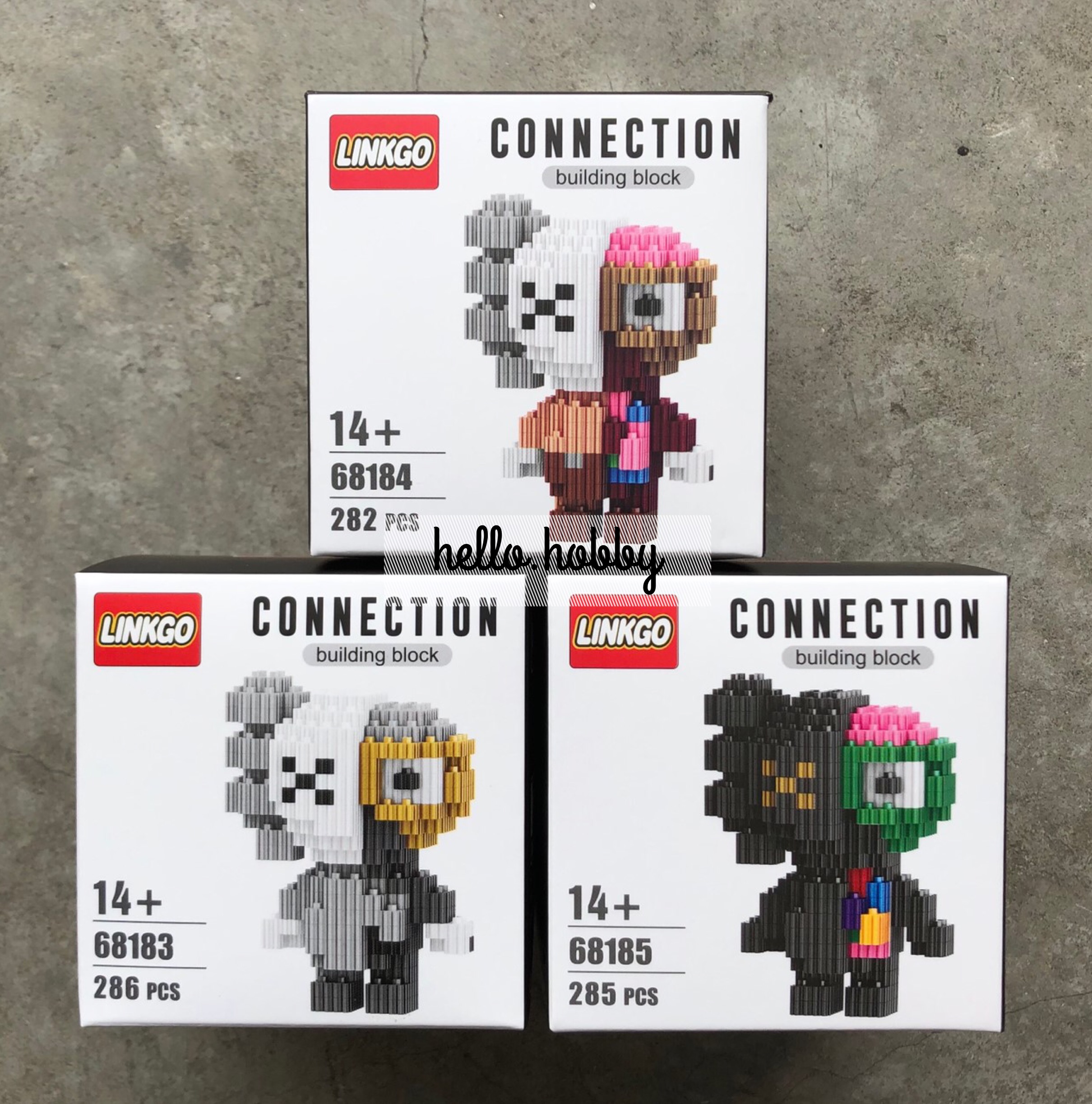 Linkgo 68183-68185 KAWS (แบบเฟือง)