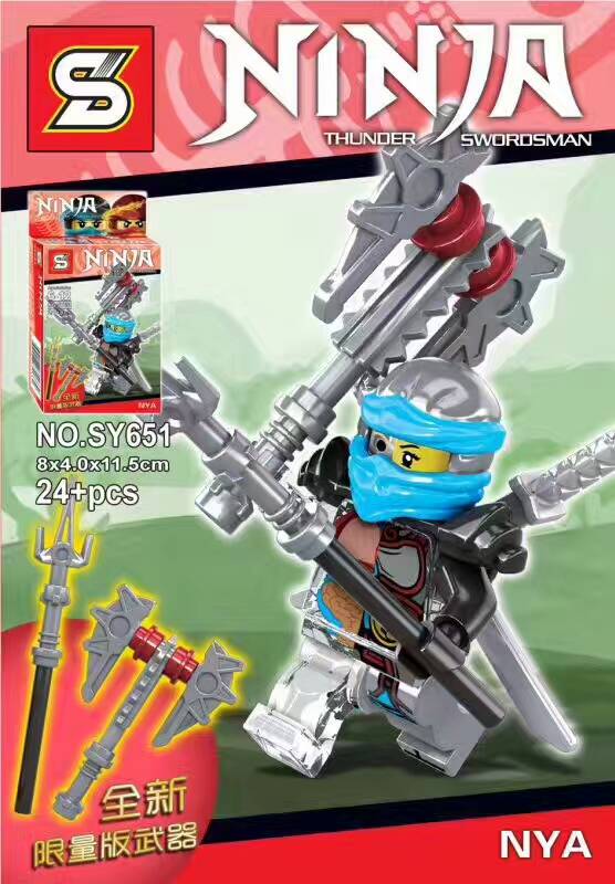 SY 651 Ninjago with Half Transparent Bodies