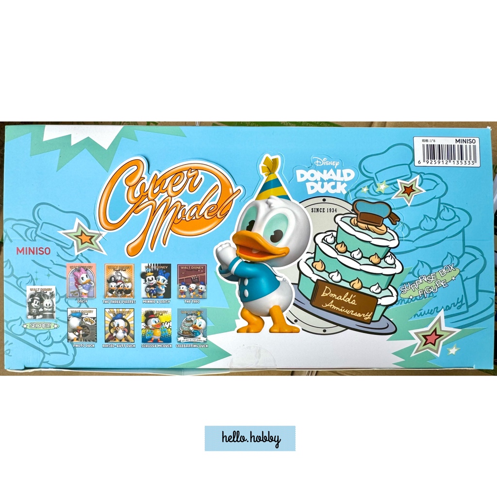 โมเดล ได้ 1 ตัว | Disney - Donald Duck Cover Model Series by Miniso