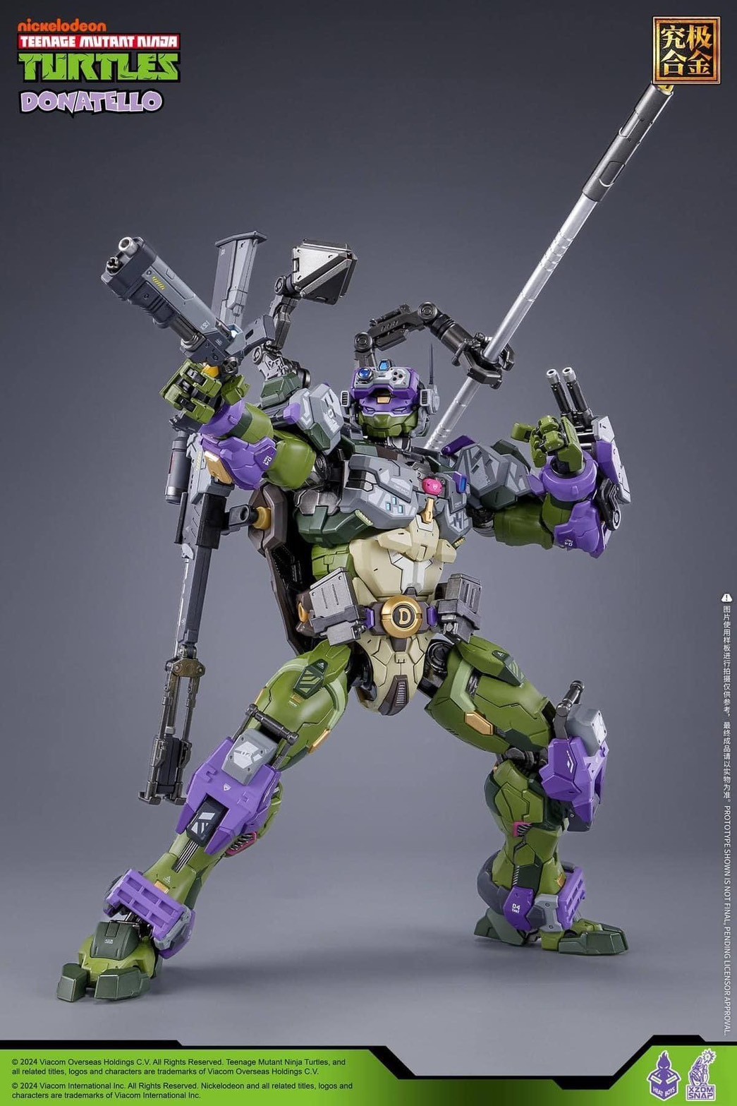 Pre-order : MechaHeat Teenage Mutant Ninja Turtles Donatello Diecast Action Figure by HeatBoys x XZOM SNAP