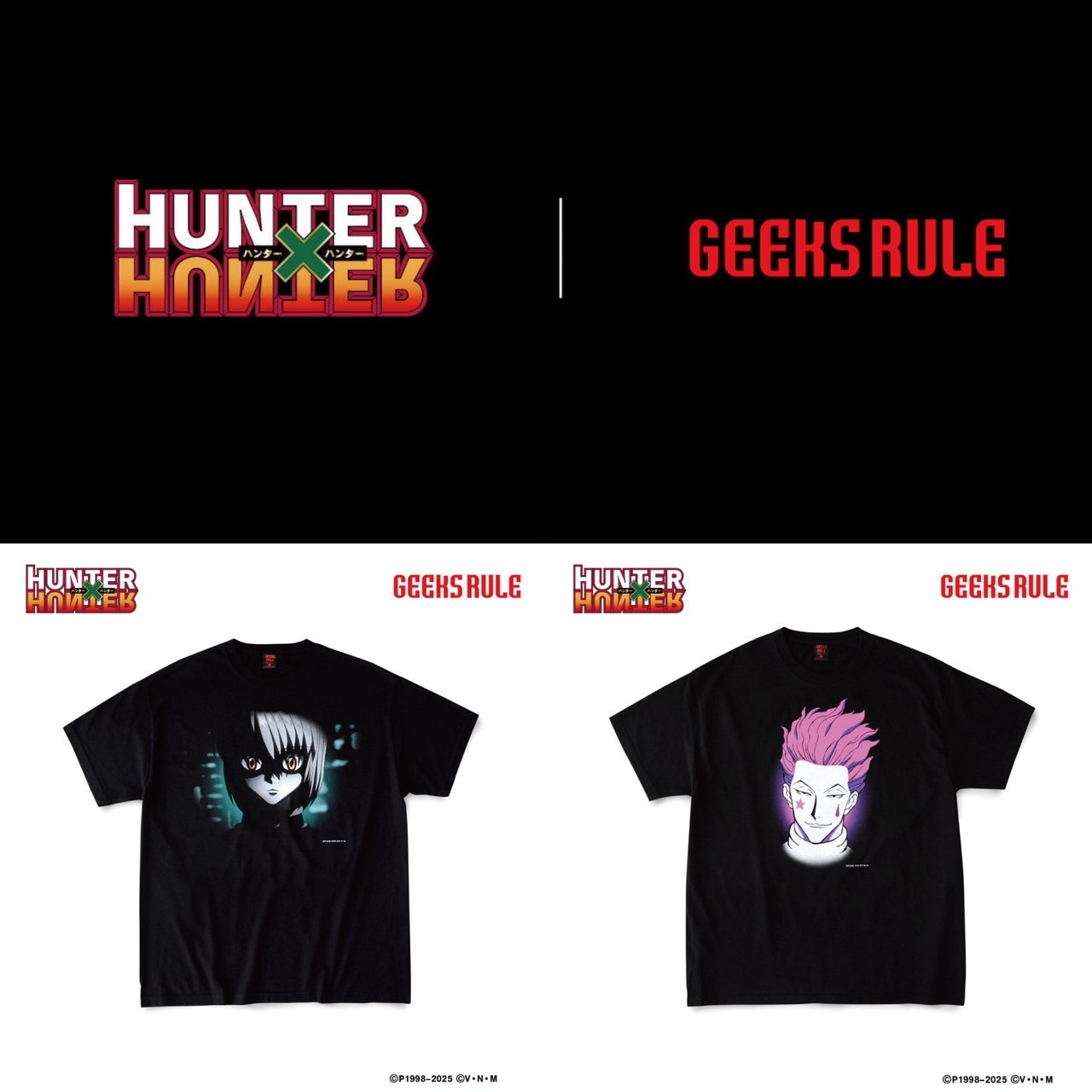 PRE-ORDER : [HUNTER×HUNTER] x GEEKS RULE Collaboration T-shirt 2nd Edition