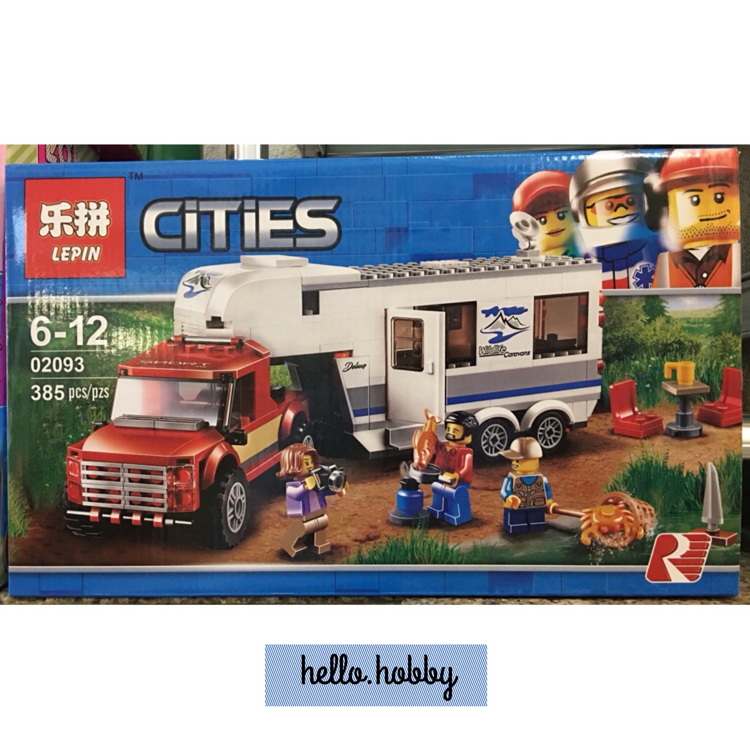 Lepin 02093 Pickup & Caravan 385pcs