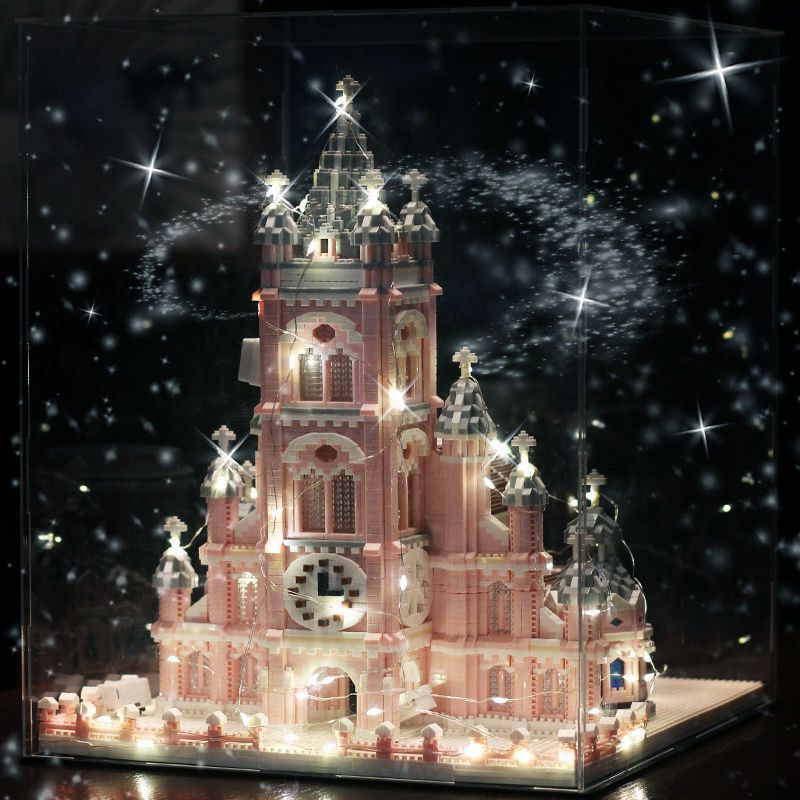 Zhe gao LZ 8052 Ho Chi Minh Pink Church 7017pcs