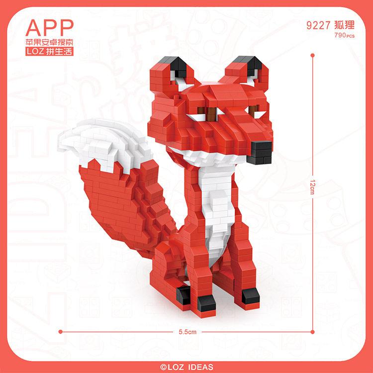 Loz 9227 Red Fox 790pcs
