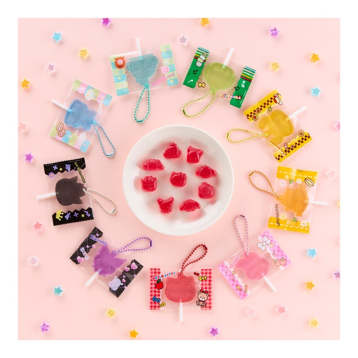PRE-ORDER : Sanrio Characters Candy Charm Gummy (12 pcs)