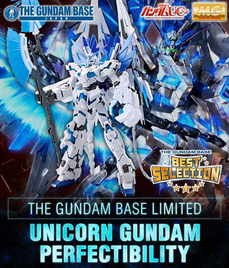 PRE-ORDER : MG 1/100 The Gundam Base Limited Unicorn Gundam Perfectibility Plastic Model