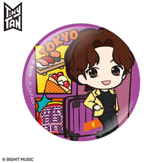 PRE-ORDER : TinyTAN TRAVEL COLLECTION Tin Badge