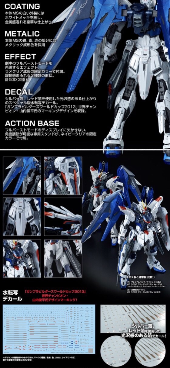 PRE-ORDER : MG 1/100 FREEDOM GUNDAM VER 2.0 (FULL BURST MODE SPECIAL COATING VER) PLASTIC MODEL